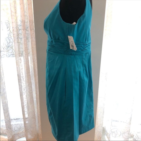 David’s Bridal Malibu blue dress with side pockets - Picture 5 of 16